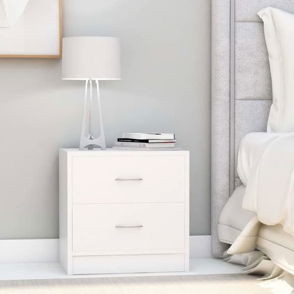 Maison Exclusive - Sängbord Vit 40x30x40 cm Ingenjörsträ Vit