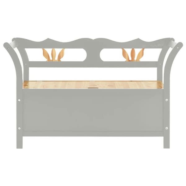 Maison Exclusive - Bænk Grå 107x45x75,5 cm Solid Fyrretræ
