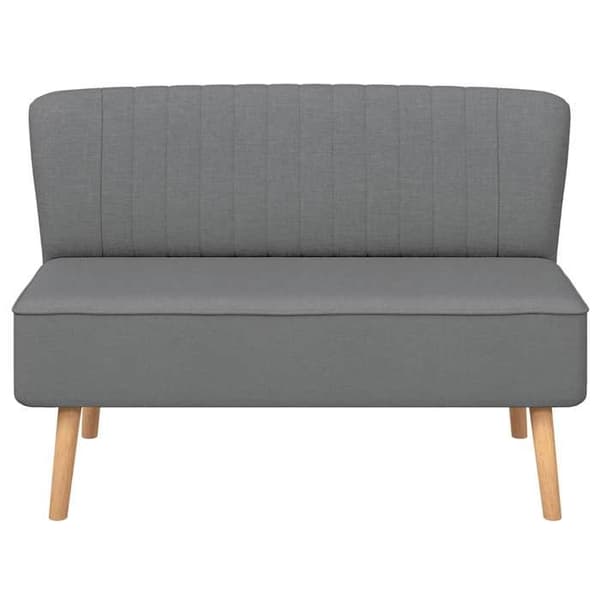 Maison Exclusive - Sohva 117 x 55,5 x 77 cm Vaaleanharmaa kangas ljusgrått