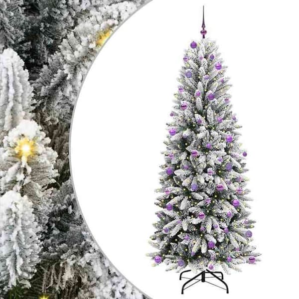 Maison Exclusive - Konstgjord Julgran Vit 240 cm Vit