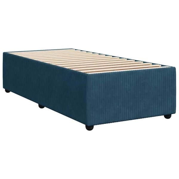 Maison Exclusive - Sengestel uden madras blå 100x200 cm fløjl Blå