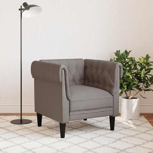 Maison Exclusive - Chesterfield lænestol taupe stof