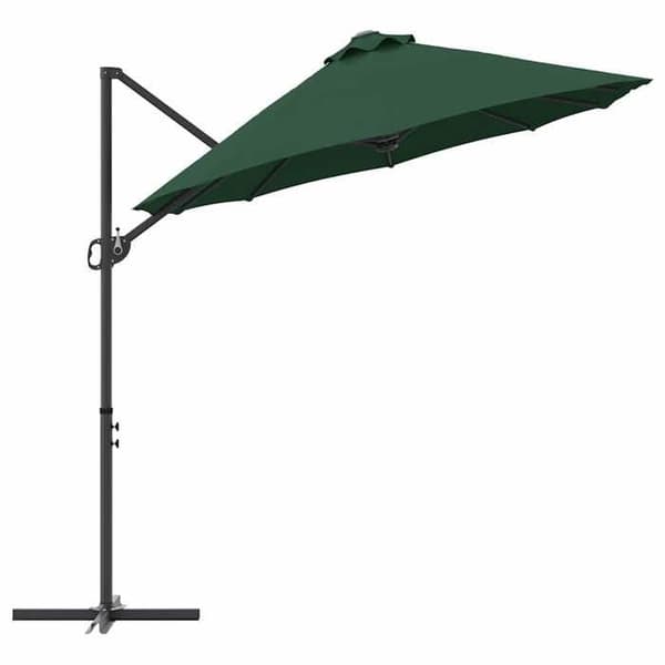 Maison Exclusive - Parasol Grøn 372 x 198 x 243 cm Polyester og Aluminium