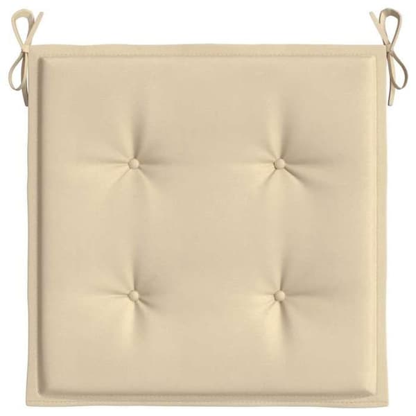 Maison Exclusive - Trädgårdsstolskuddar set om 2 beige 50x50x3 cm