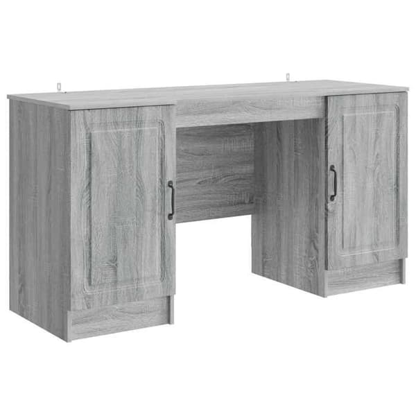Maison Exclusive - Bureau Sonoma grå 142,5 x 50 x 75 cm Ingeniørtræ Grå