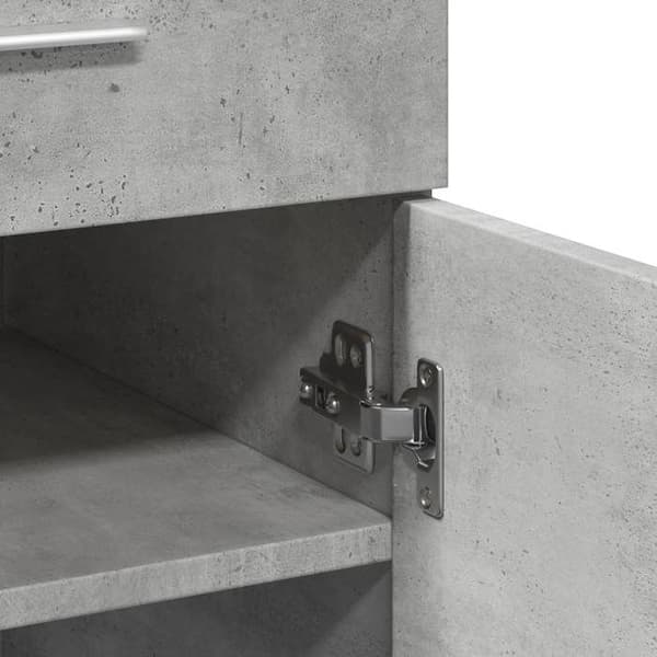 Maison Exclusive - Buffet grå beton 80x42,5x93 cm ingeniørtræ