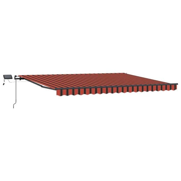 Maison Exclusive - Fällbart tak i orange och brunt 400 × 350 cm