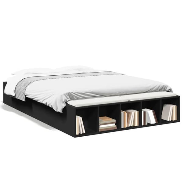 Maison Exclusive - Sengestel uden madras sort 135x190 cm