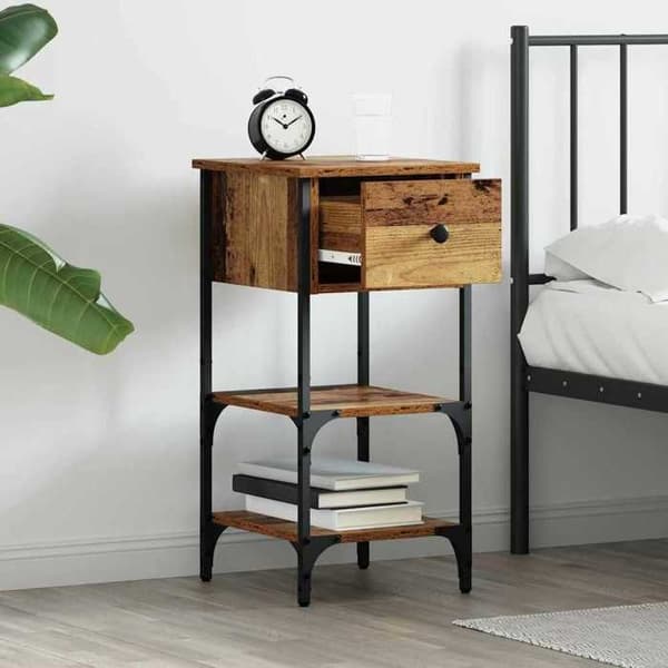 Maison Exclusive - Sängbord 2 st Brun 33,5 x 36 x 70 cm