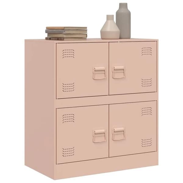 Maison Exclusive - Buffé rosa 67x39x73 cm stål