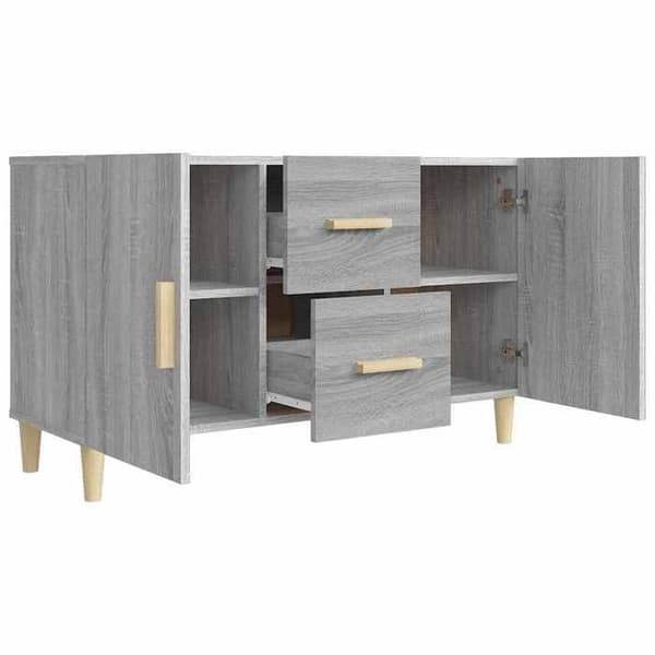 Maison Exclusive - Buffé Sonoma grå 100x36x60 cm ingenjörsträ sonoma grå