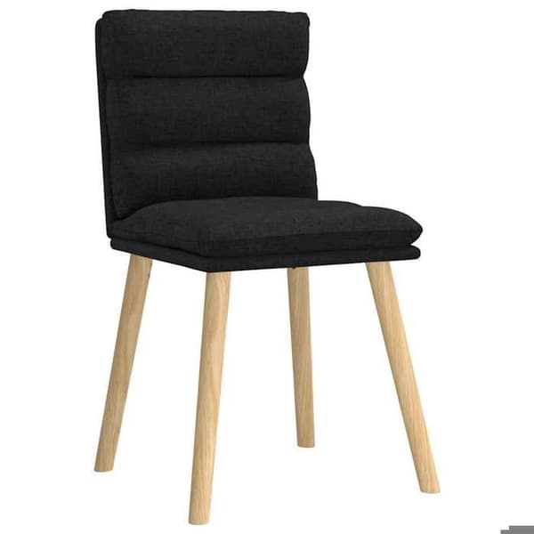 Maison Exclusive - Matstolar set om 4 svart tyg