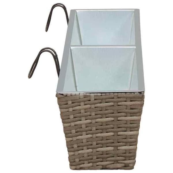 Maison Exclusive - Gelænder 2 stk Grå 80 x 17 x 17 cm metal Grå