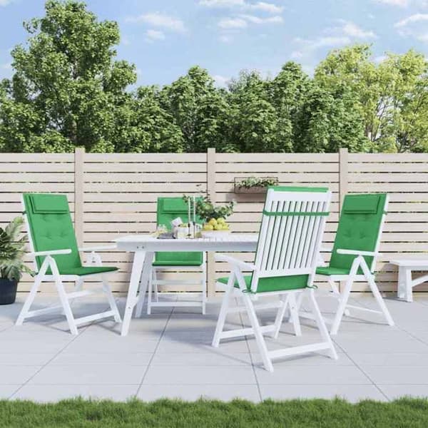 Maison Exclusive - Kuddar för stolar med hög rygg, 4-pack, grön, oxfordtyg