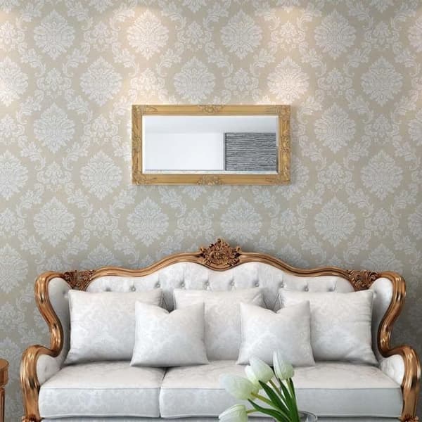 Maison Exclusive - Barockstil väggspegel 100x50 cm Guld gyllene