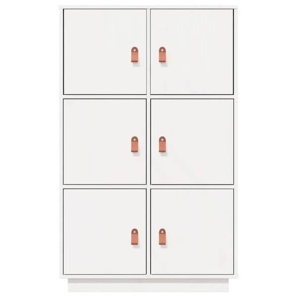 Maison Exclusive - Buffé hög Vit 67x40x108,5 cm Massivt furu