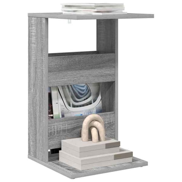 Sidebord - MAISON EXCLUSIVE - Grå Sonoma - Ingeniørtræ - Rektangulær - 40 x 35 x 60,5 cm Gris Sonoma