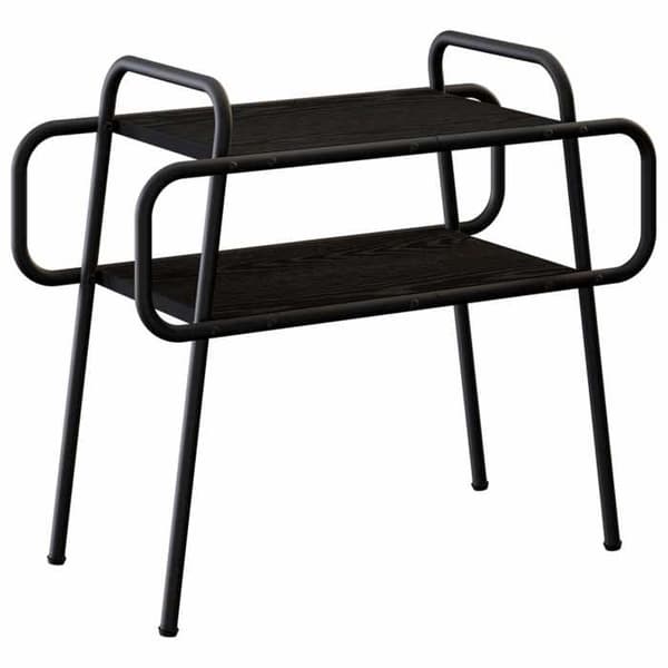 Maison Exclusive - Sofabord Eg sort 60 x 30 x 51 cm Ingeniørtræ