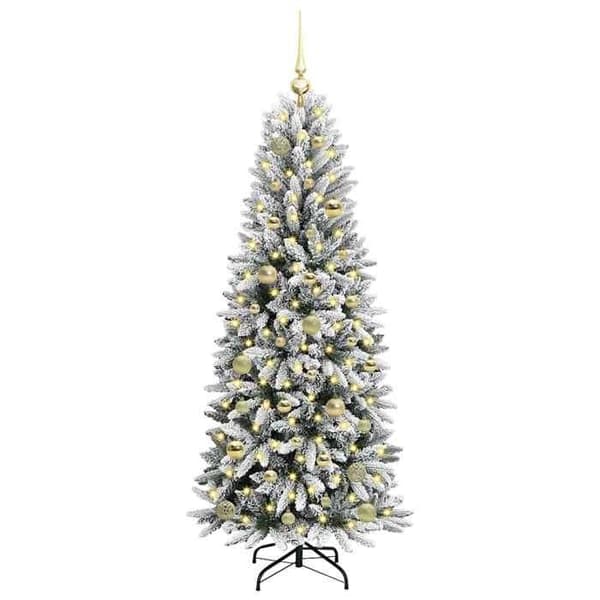 Maison Exclusive - Konstgjord Julgran Vit 150 cm Vit