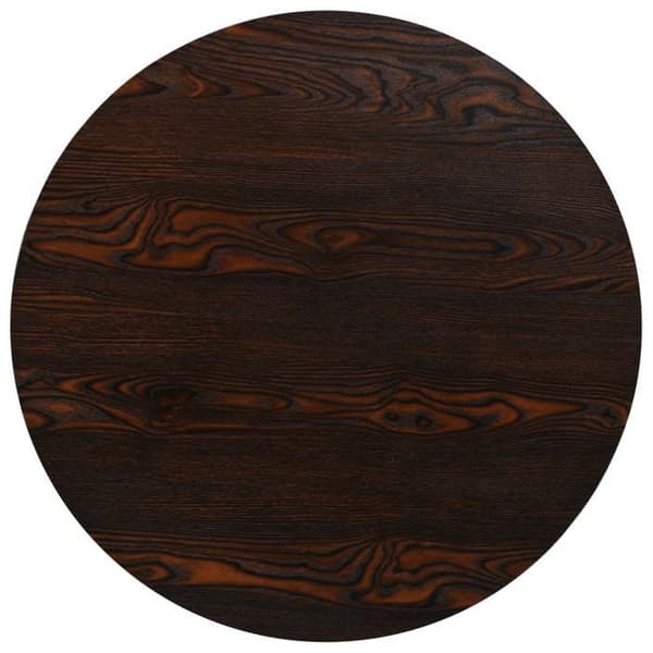 Maison Exclusive - Bistrobord MDF og stål Rund 80 x 75 cm Mørk ask
