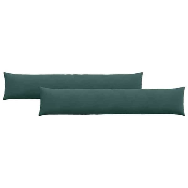Maison Exclusive - Soffkuddar 2 st Mörkgrön 200 x 40 cm Mörkgrön