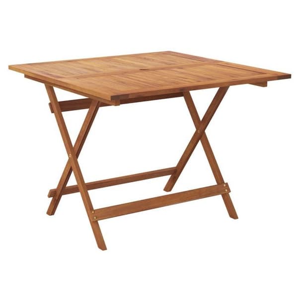 Maison Exclusive - Fällbord för trädgård 90x90x75 cm i solid akaciaträ