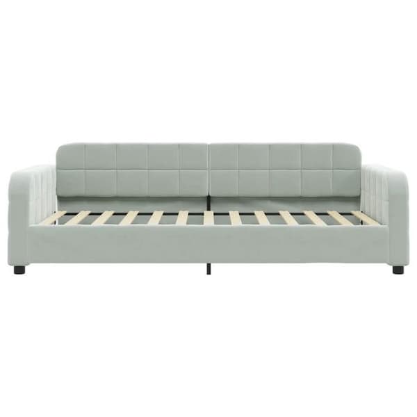 Maison Exclusive - Vaaleanharmaa 80x200 cm samettinen levähdyspeti ilman patjaa