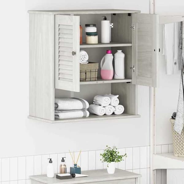 Maison Exclusive - VIGO Badrumsskåp Vit och Antikvit