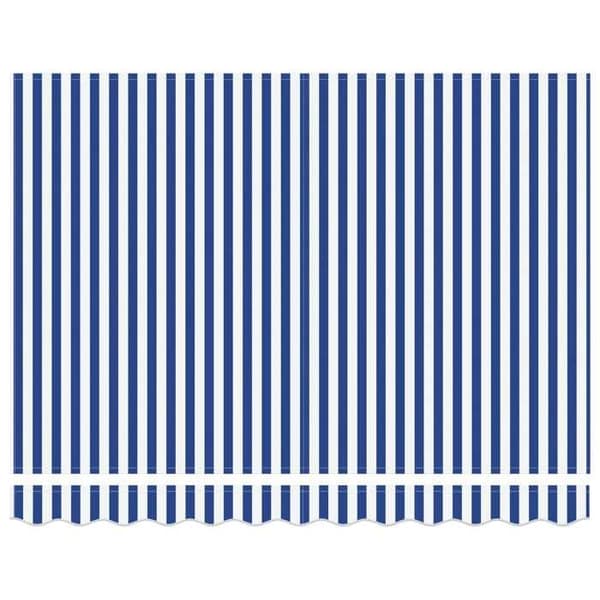 Maison Exclusive - Blå og Hvid Markisedug 300 x 250 cm