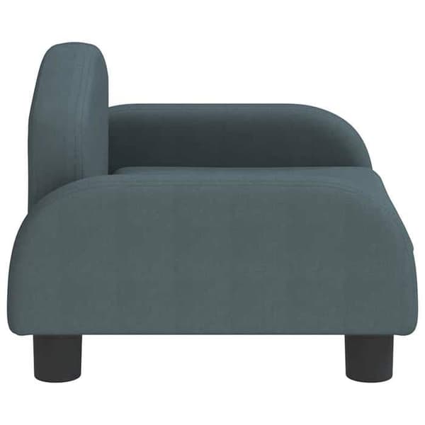 Maison Exclusive - Mörkgrå hundsäng 50x40x30 cm tyg mörkgrå