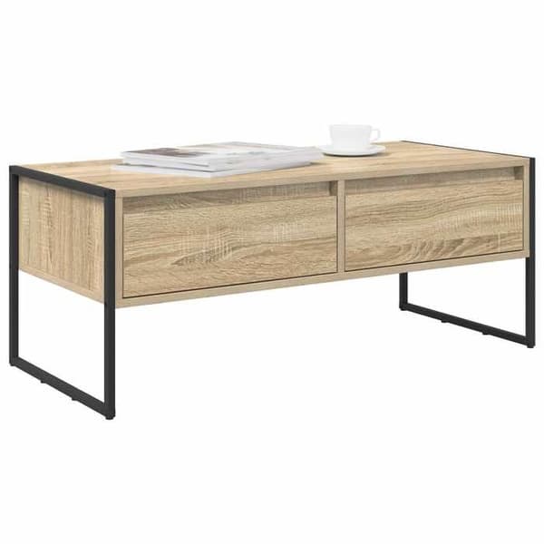 Maison Exclusive - Soffbord Sonoma 100 x 46 x 40 cm Ingenjörsträ