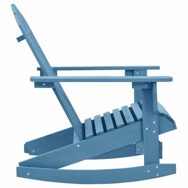 Maison Exclusive - Adirondack gungstol i massiv granträ blå Blå