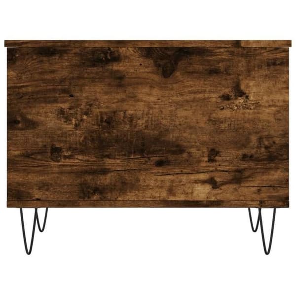 Maison Exclusive - Sofabord Røget eg 60x44,5x45 cm Ingeniørtræ