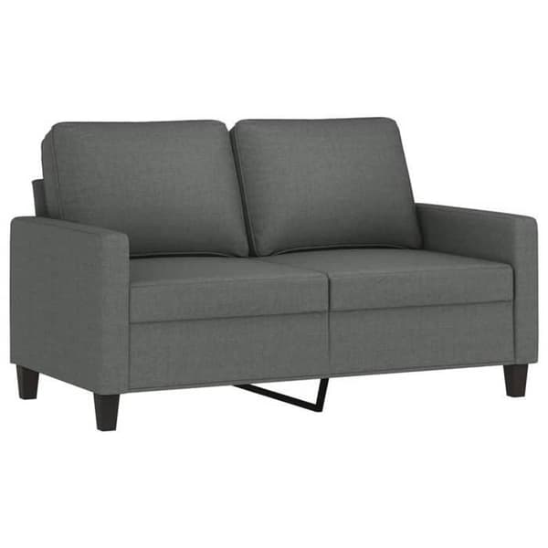 Maison Exclusive - Sæt af 4 sofaer med puder Mørkegrå Stof