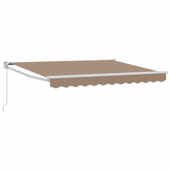 Maison Exclusive - Fällbart tak i taupe 3,5 x 2,5 m
