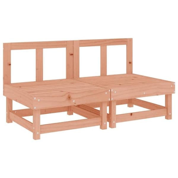 Maison Exclusive - Centrala soffor med kuddar 2 st massiv douglas