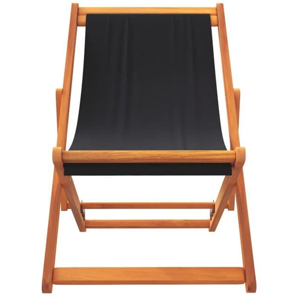 Maison Exclusive - 2 stk. sorte stof klapstole Svart