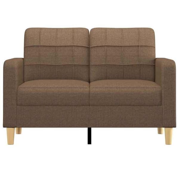Maison Exclusive - Soffa 2-sits Brun 120 cm Tyg