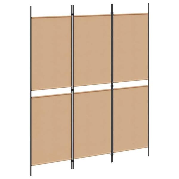 Maison Exclusive - Skärm 3 paneler Beige 150 x 180 cm Tyg beige