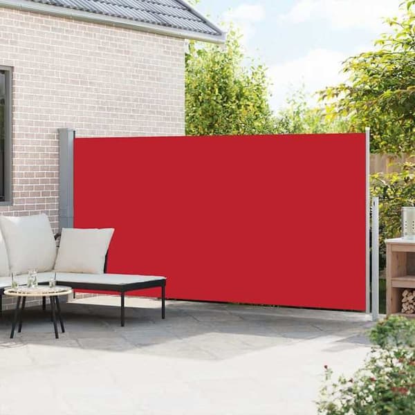 Maison Exclusive - Fällbart sidotak 160 x 500 cm Röd