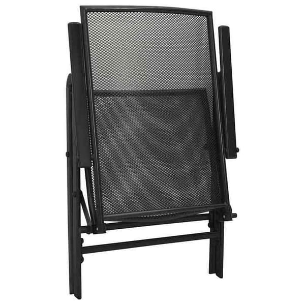 Maison Exclusive - Foldbare stole i mesh sæt af 4 Stål Antracit