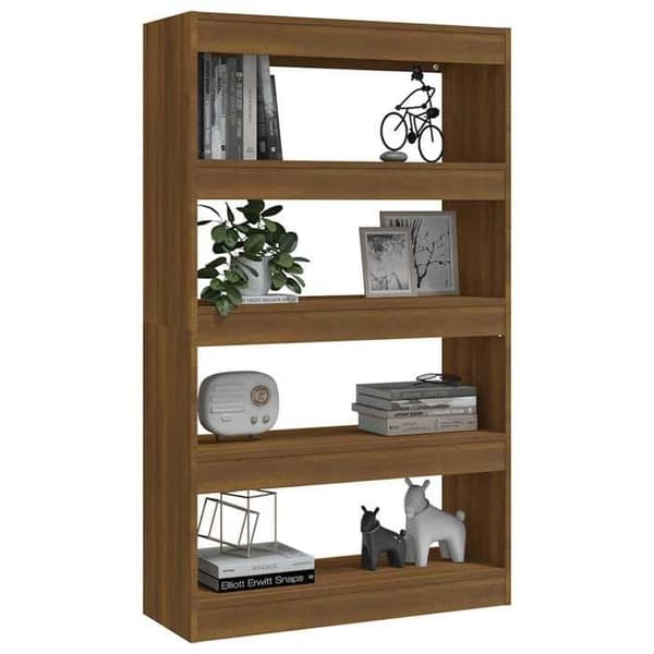 Maison Exclusive - Bibliotek/Rumseparator Mørkegnet Træ