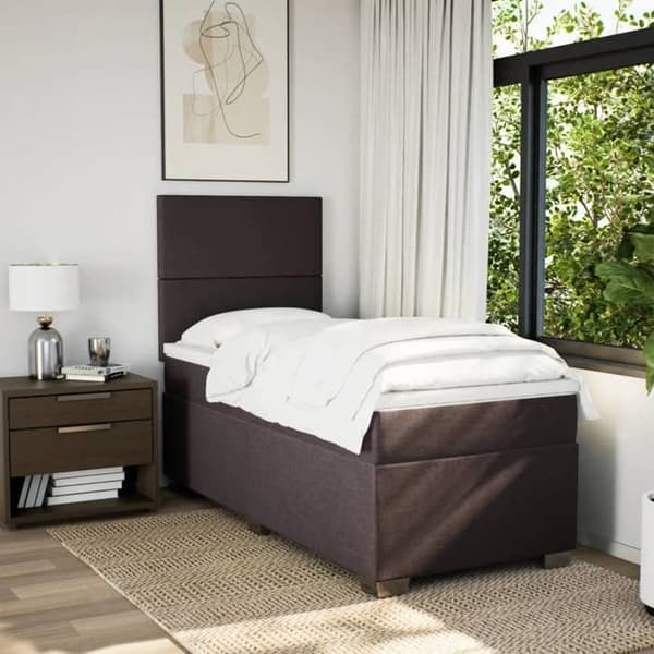 Maison Exclusive - Lakanatukipeite tummanruskea 90x200 cm matolla