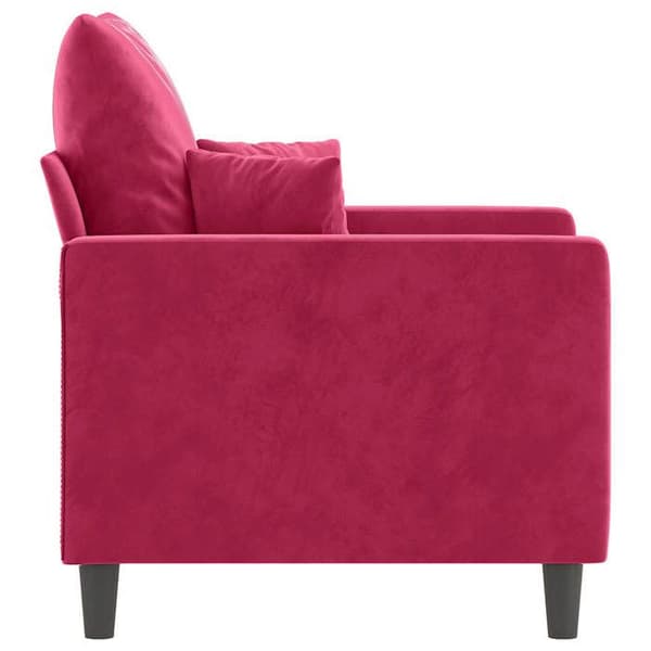 Maison Exclusive - Bordeaux punainen nojatuoli 60 cm sametti