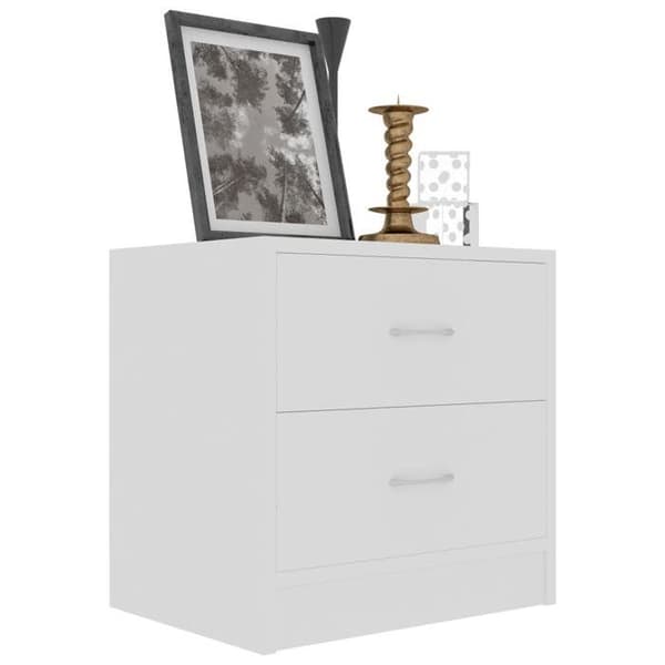 Maison Exclusive - Sängbord Vit 40x30x40 cm Ingenjörsträ Vit
