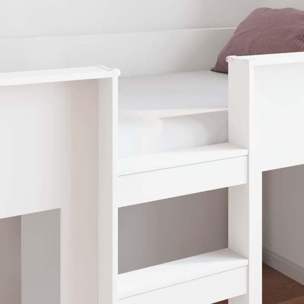 Maison Exclusive - Våningssäng för Barn Vit 100 x 200 cm Ingenjörsträ