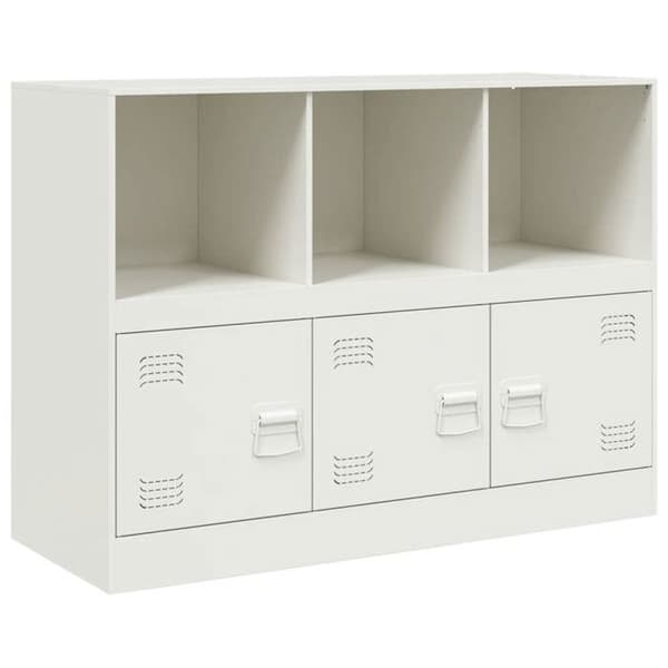 Maison Exclusive - Valkoinen buffet 99x39x73 cm teräs