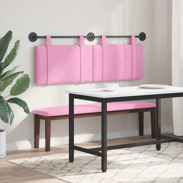 Maison Exclusive - Hängande sänggavel Rosa Tyg Ros