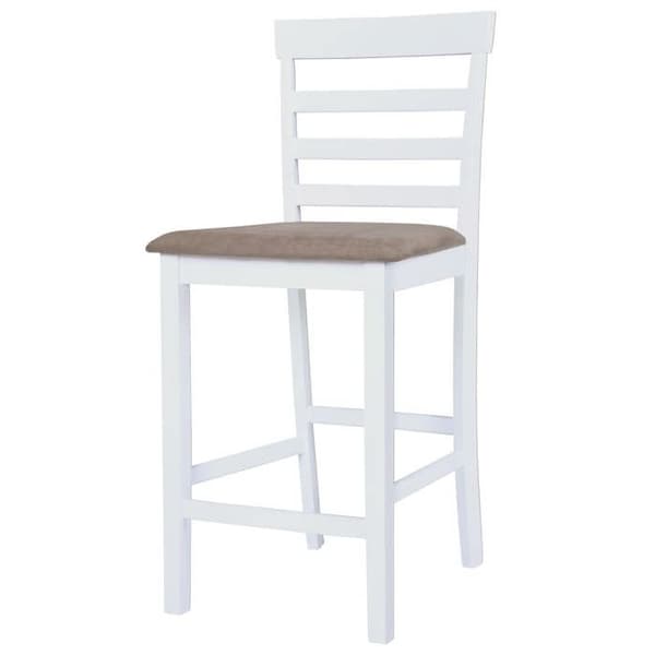 Maison Exclusive - Barstolar set om 2 vit tyg Vit