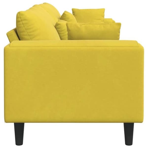 Maison Exclusive - Gul Soffa 250 x 77 x 76 cm Sammet Gul